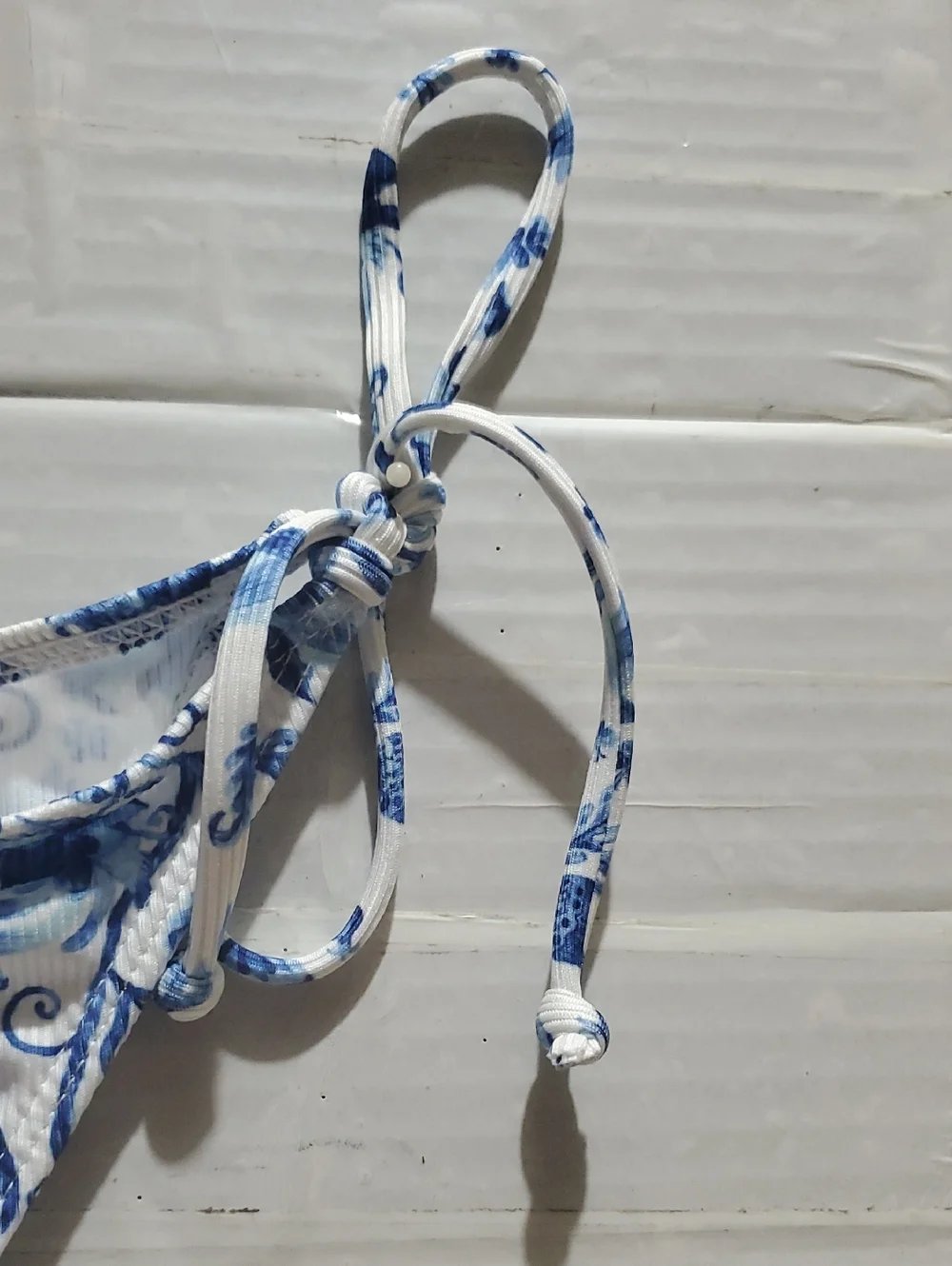 Halter Blue Floral Tie-Side Bikini Set - Women Intimates & Sleepwear
